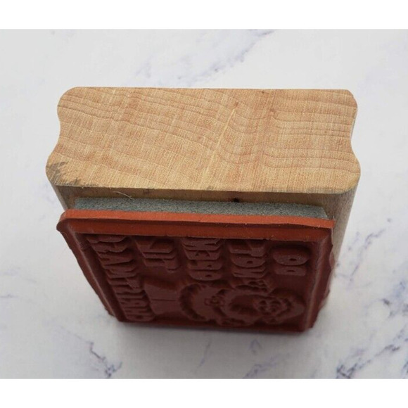 Stampin' Up! Santa Do Not Open Til Christmas Gift Tag Rubber Stamp - Picture 3 of 7